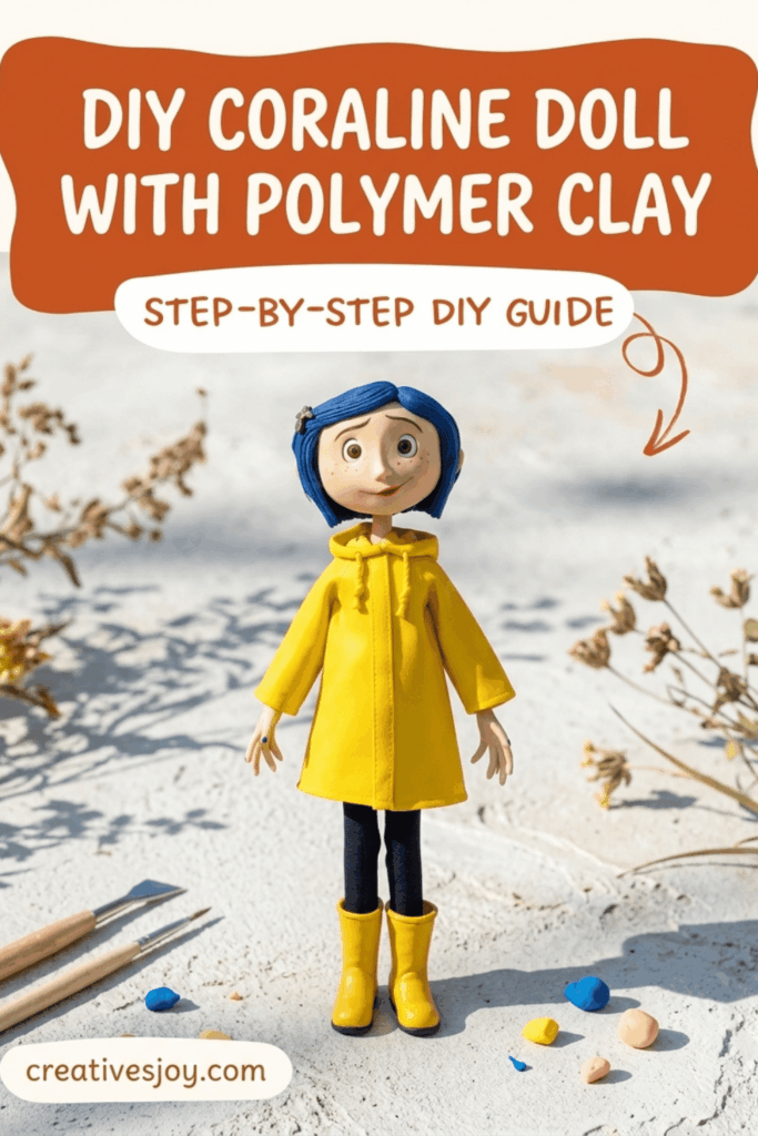 DIY Coraline Doll with Polymer Clay