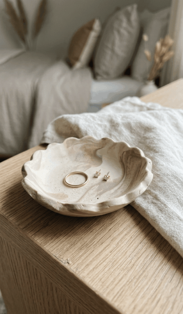 Elegant Polymer Clay Jewelry Dish