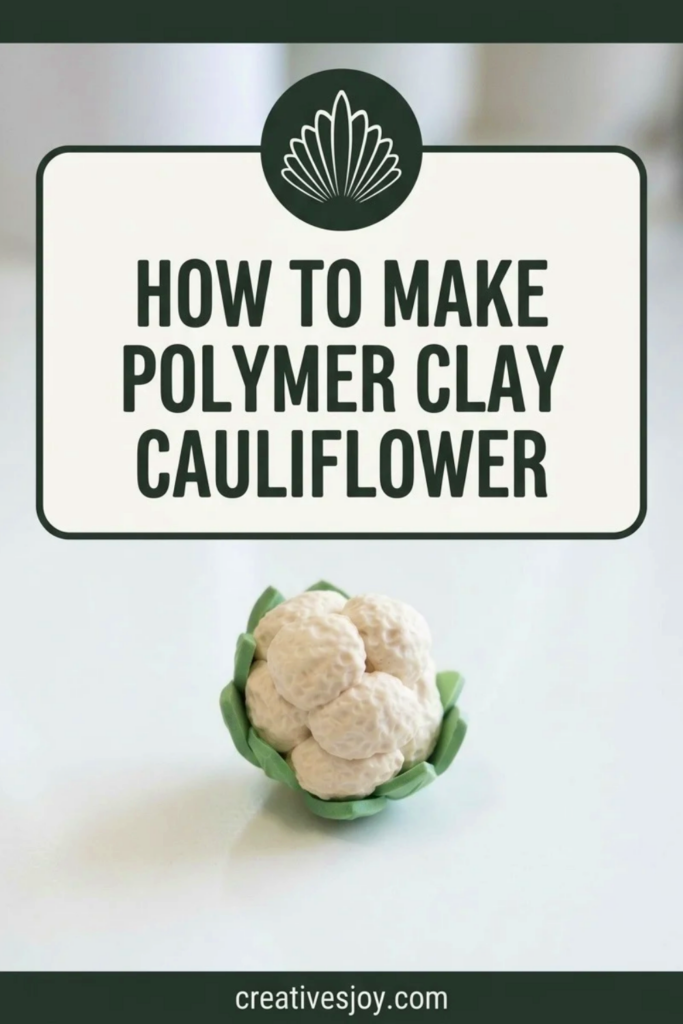 How to Make Polymer Clay Cauliflower