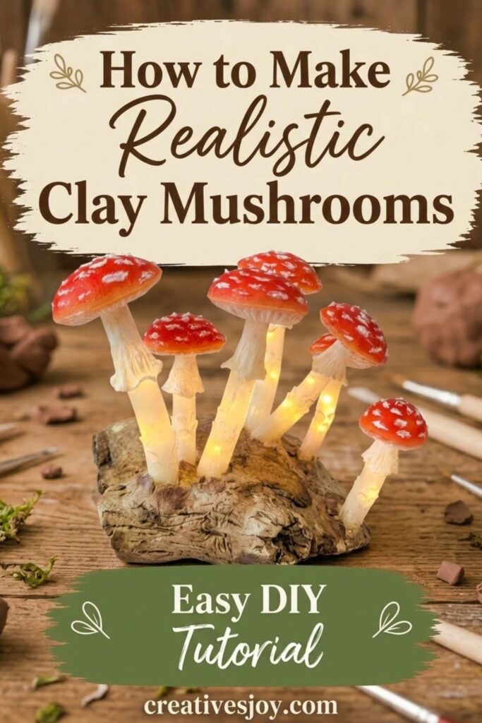 How to Make Realistic Clay Mushrooms