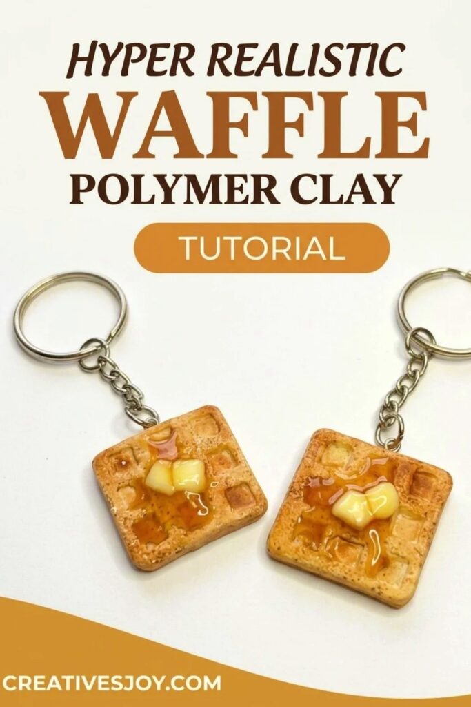 Hyper Realistic Waffle Polymer Clay Tutorial