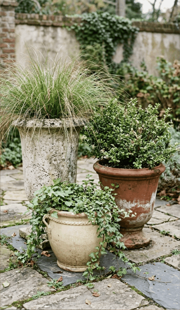 Layered Urn Planter Garden Display