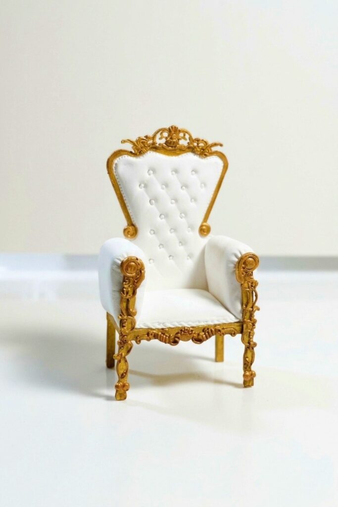 Luxury Chair with Polymer Clay Final Image