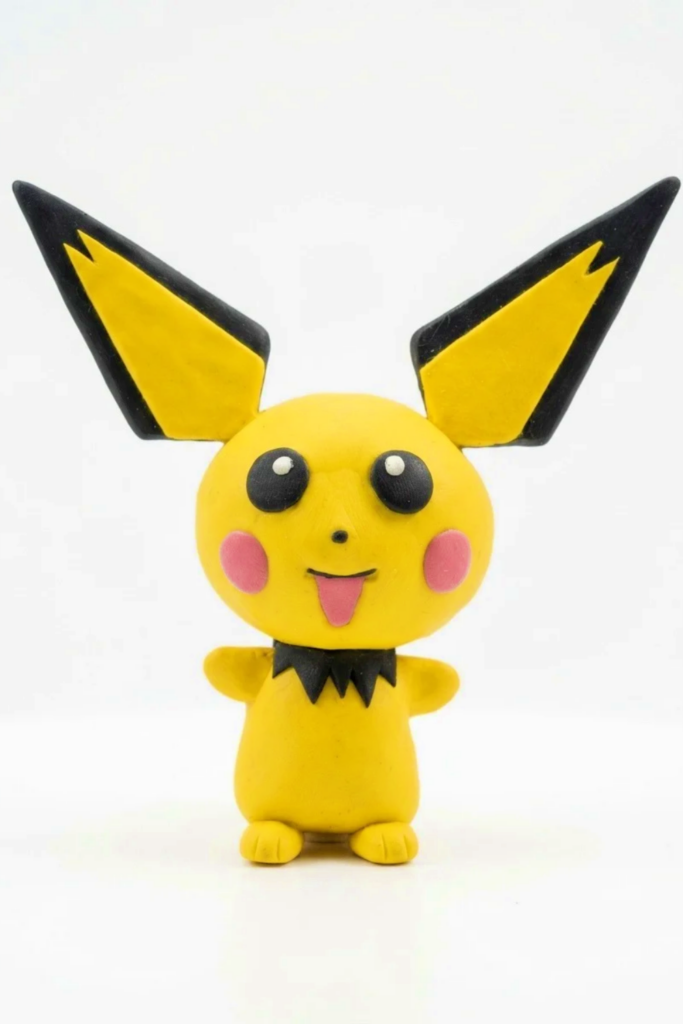 Make a Pichu Sculpture with Clay Final Image