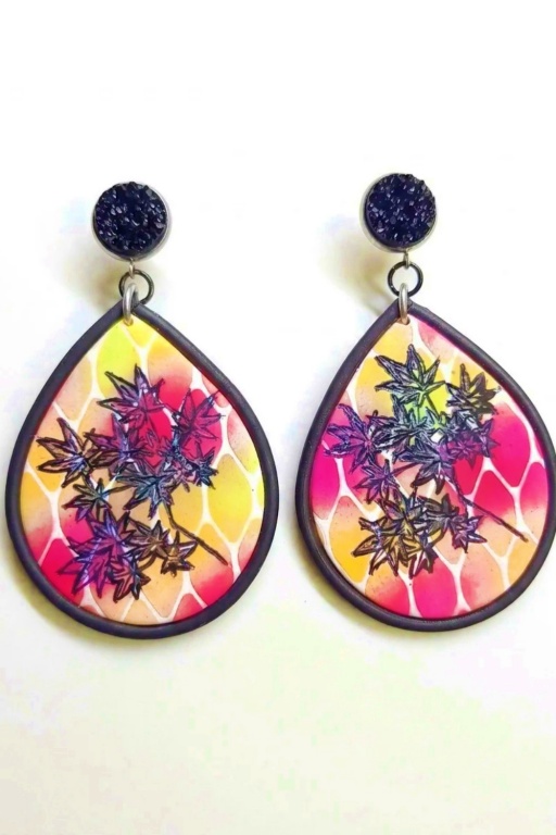 Easy DIY Maple Leaf Earrings Crafted with Polymer Clay