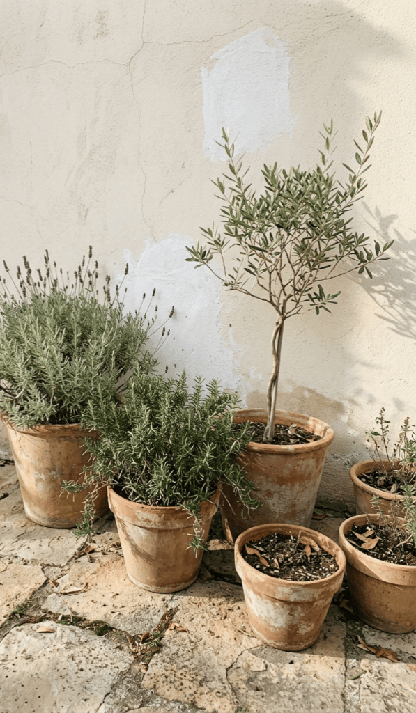 Mediterranean Clay Pot Garden Inspiration