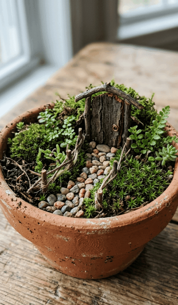 Mini Clay Fairy Garden Pot Ideas