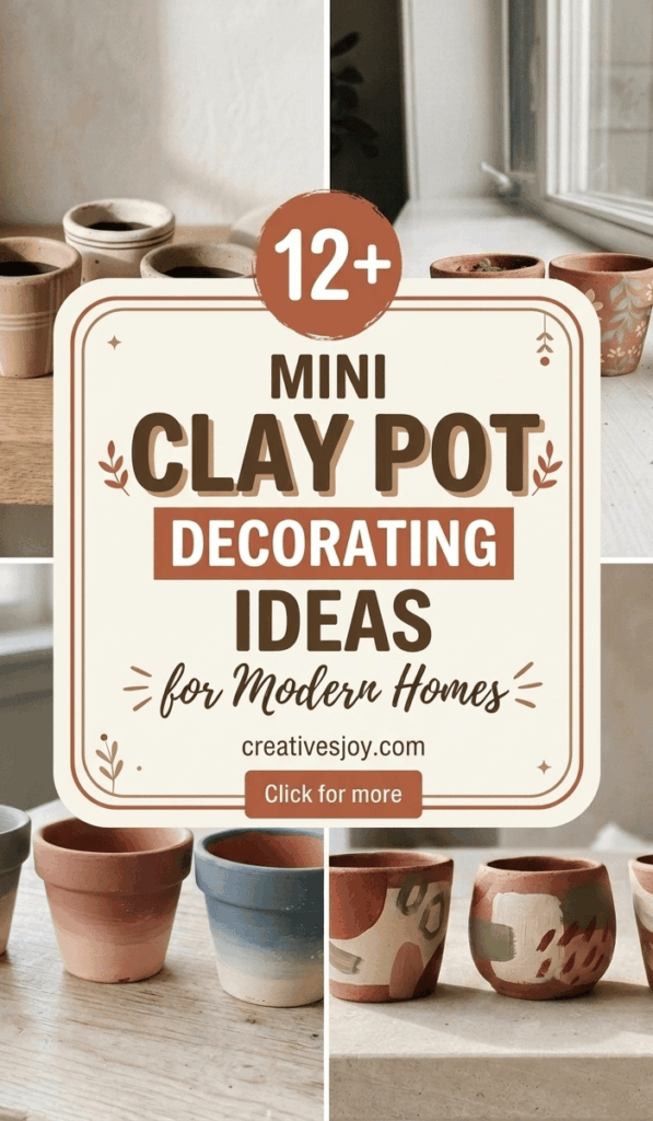 Mini Clay Pot Decorating Ideas for Modern Homes