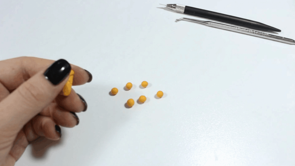 Miniature Polymer Clay Peaches in Syrup 2