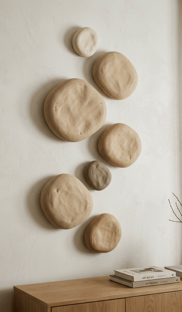 Minimalist Clay Pebble Wall Art