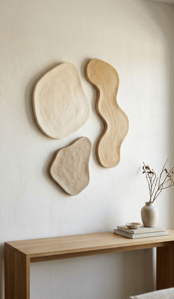Minimalist Organic Clay Wall Art