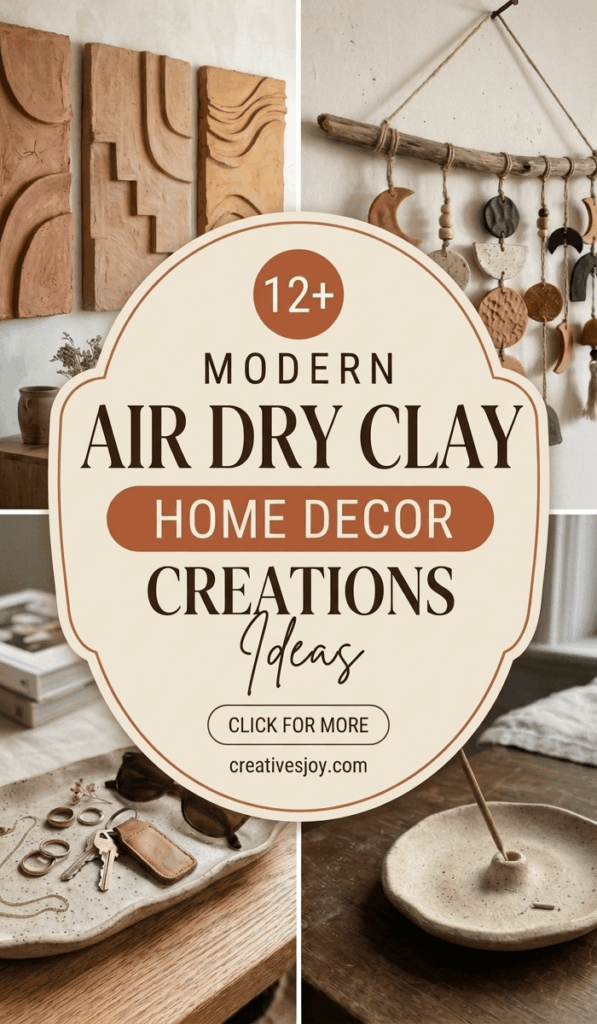 Modern Air Dry Clay Home Decor Ideas