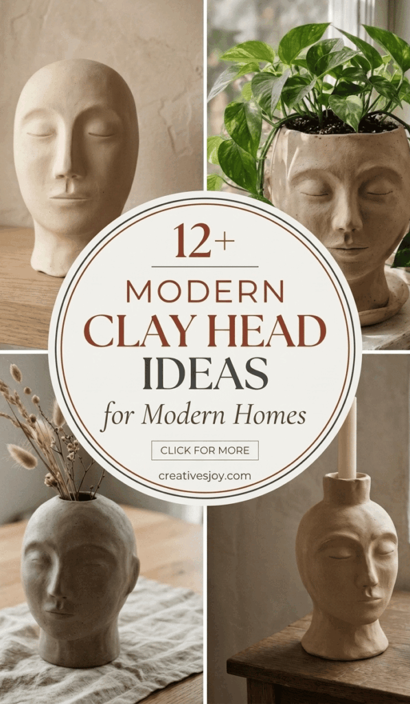 Modern Clay Head Ideas for Home Decor