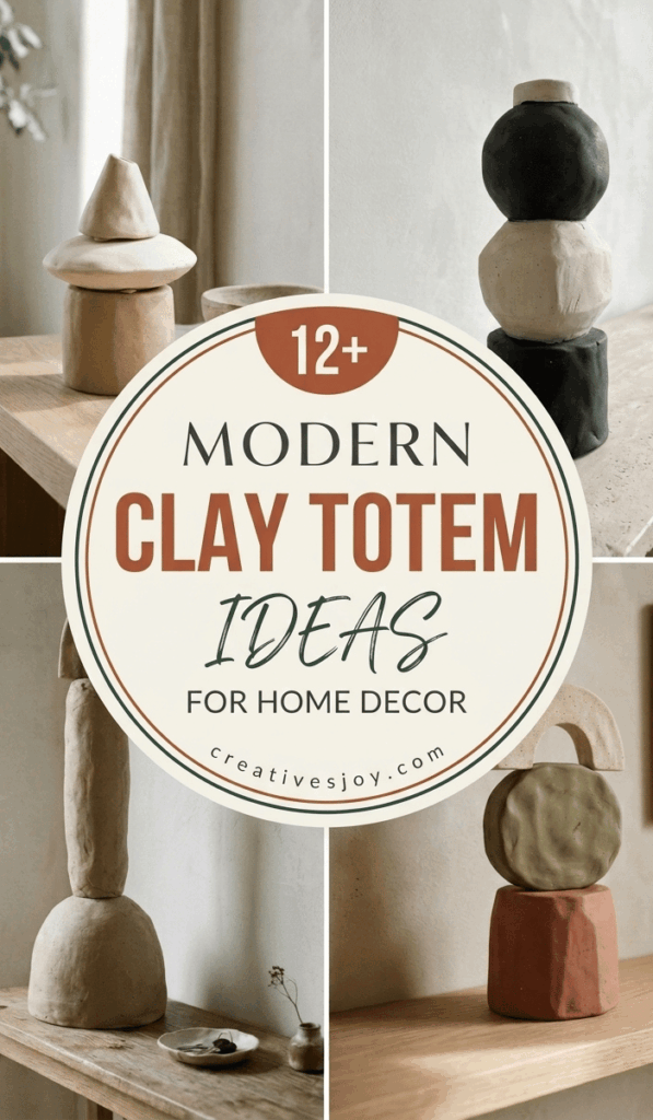 Modern Clay Totem Ideas for Home Decor