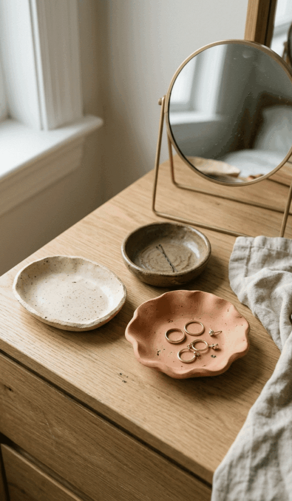 Modern Clay Trinket Dish Decor