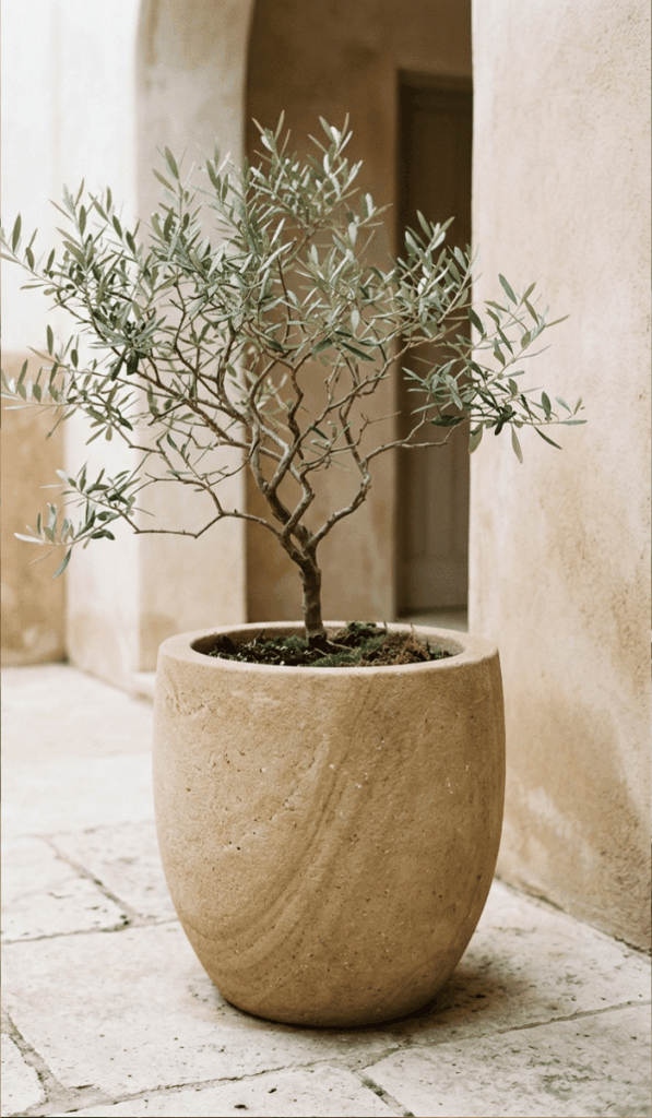 Modern Sandstone Urn Planter Decor
