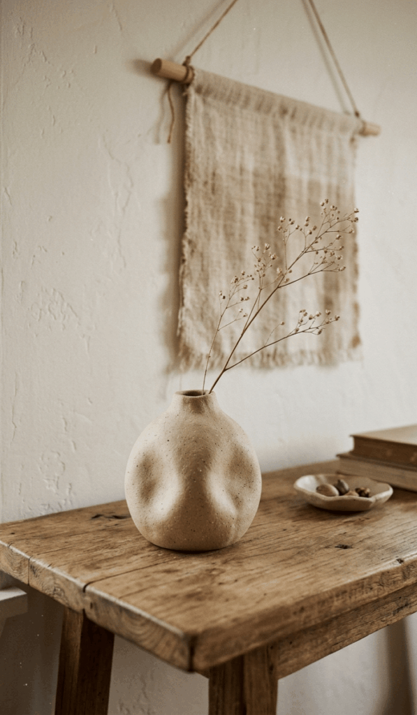 Organic Clay Bud Vase Decor