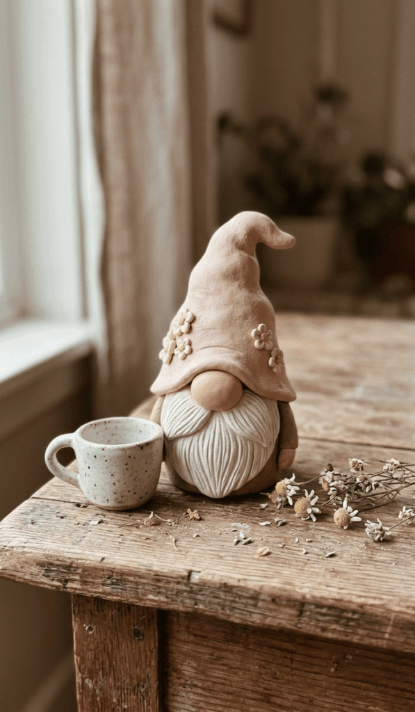 Pastel Cottagecore Clay Gnome Ideas
