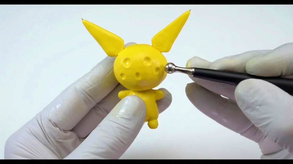 Pichu Sculpture with Clay 4