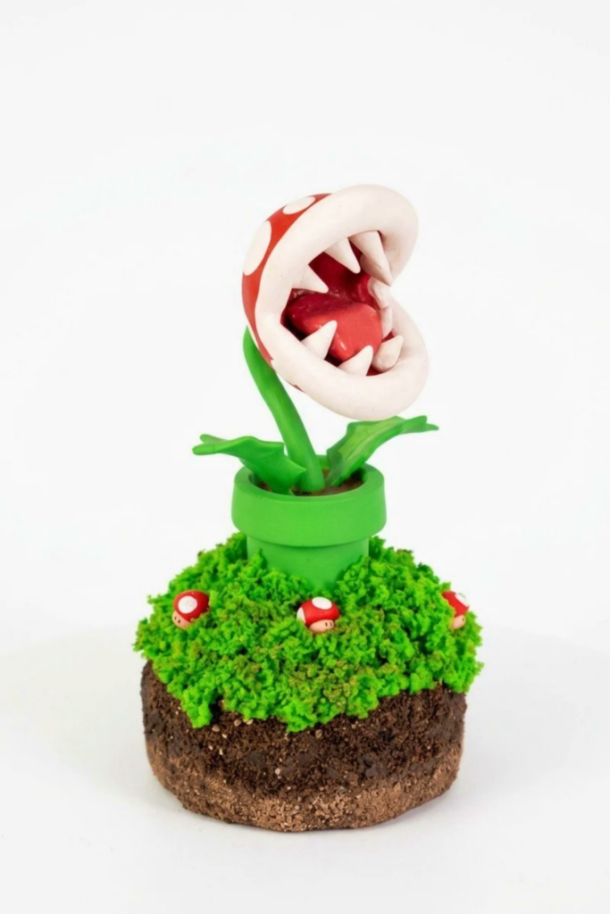 Piranha Plant from Clay Final Image