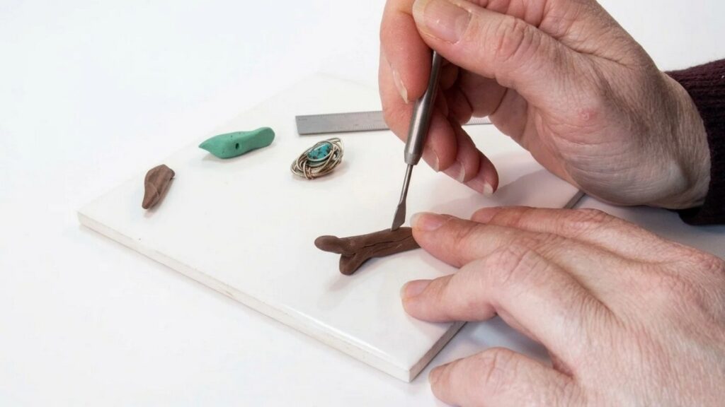 Polymer Clay Bird Pendant 4