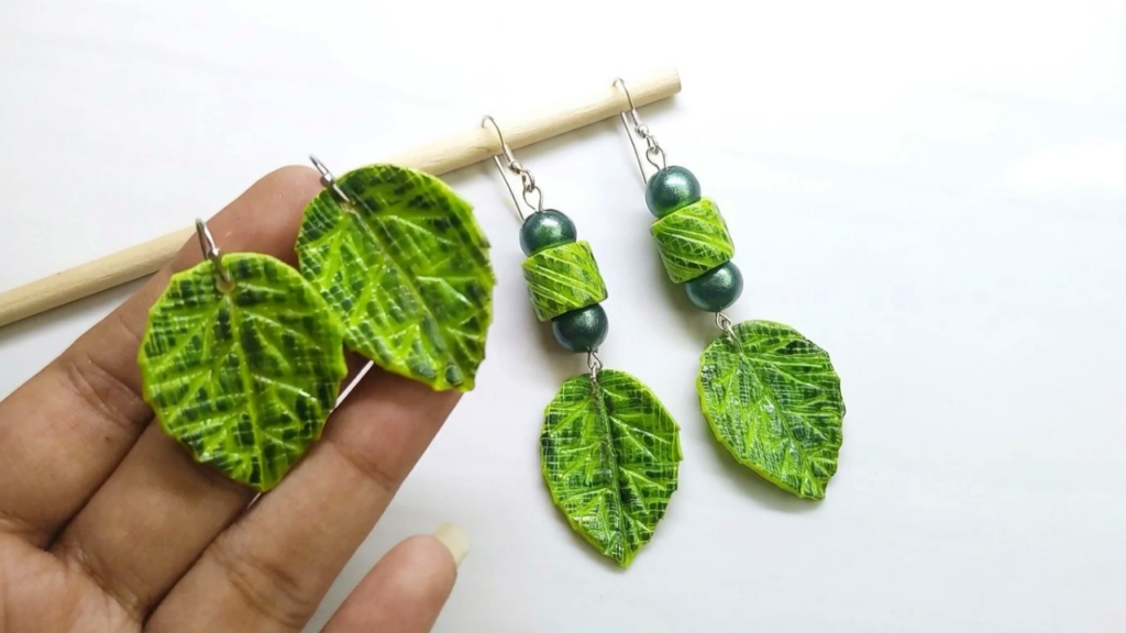 Polymer Clay Botanical Earrings 7