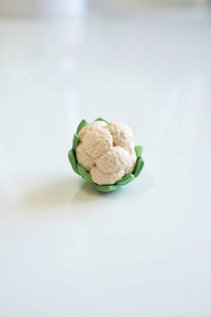 Polymer Clay Cauliflower Final Image