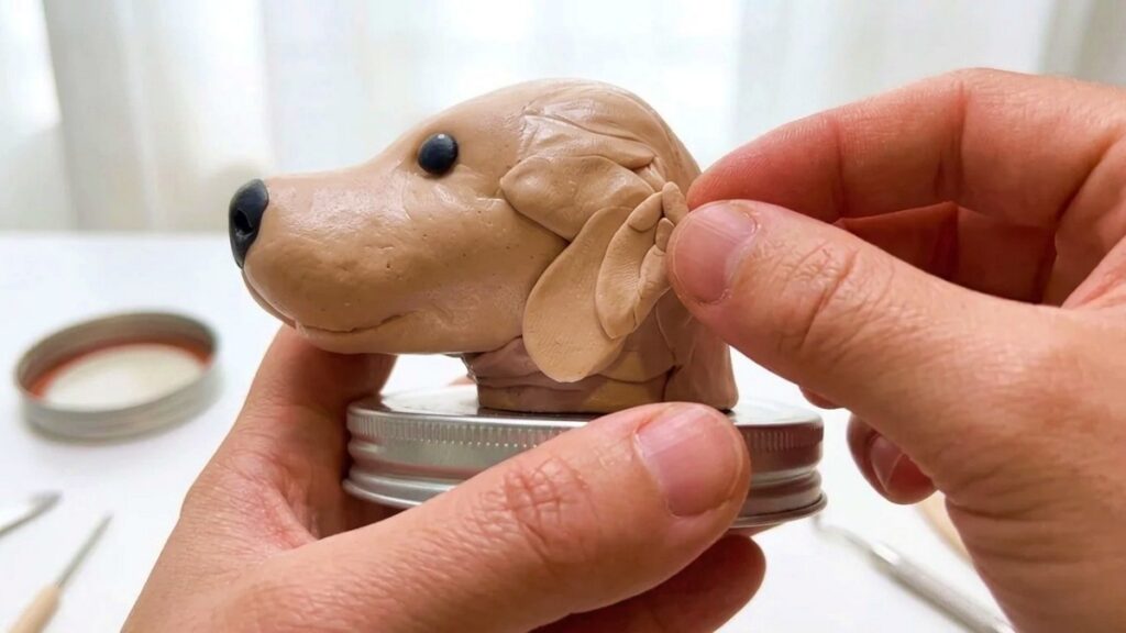 Polymer Clay Dog 5
