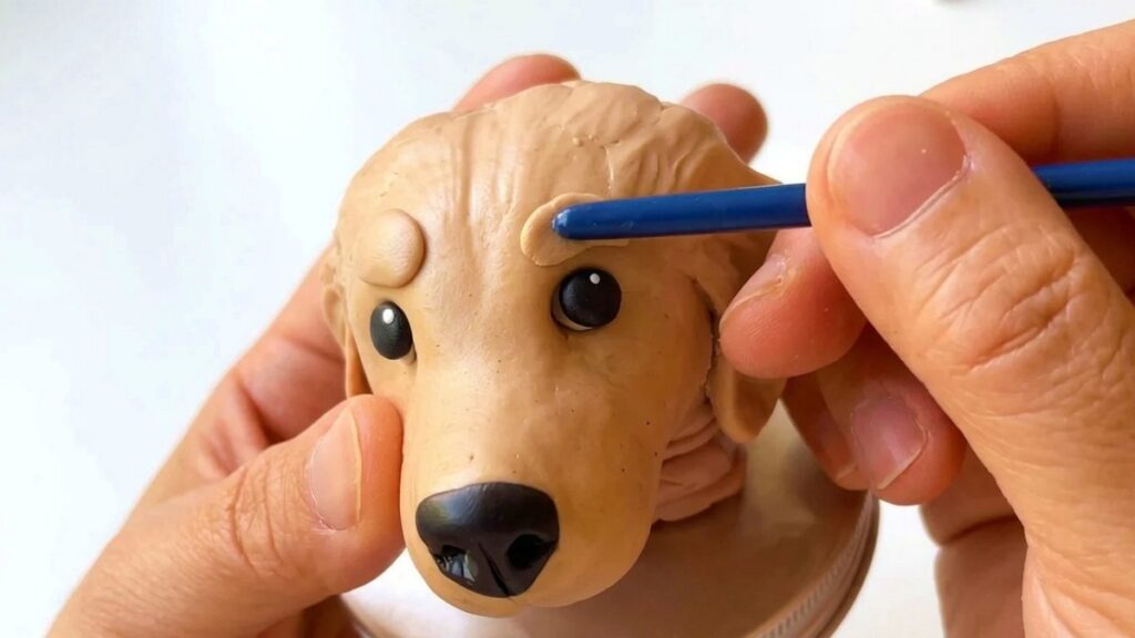 Polymer Clay Dog 6