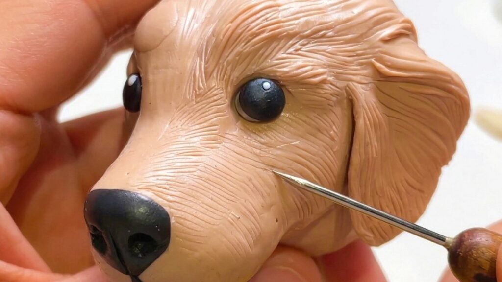 Polymer Clay Dog 7
