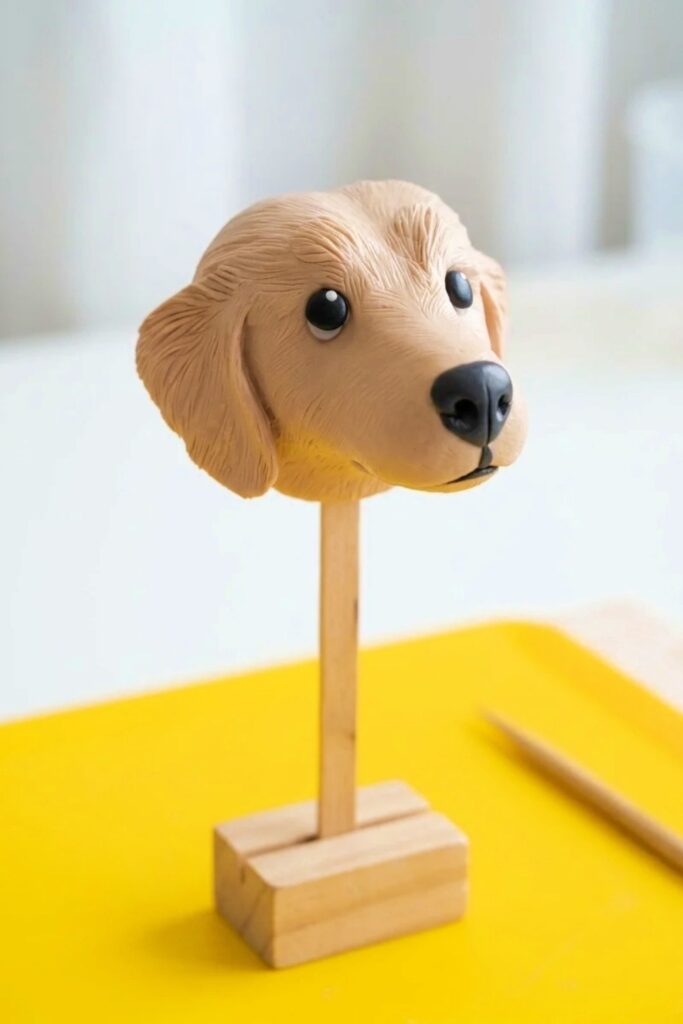 Polymer Clay Dog Final Image