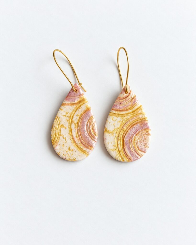 Polymer Clay Earrings Final Image