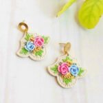Polymer Clay Flower Bouquet Earrings Image