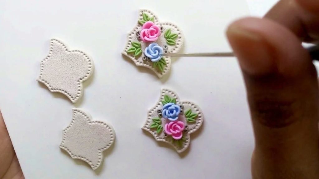 Polymer Clay Flower Earrings 5
