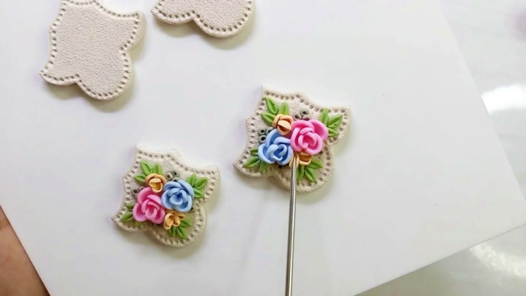 Polymer Clay Flower Earrings 6