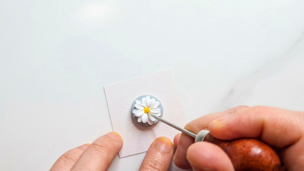 Polymer Clay Flower Pendant 4