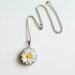 Polymer Clay Flower Pendant Image