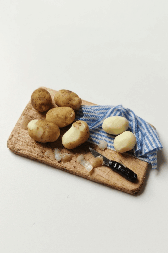 Polymer Clay Miniature Potato Final Image