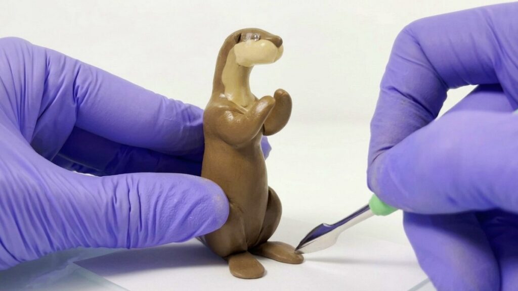 Polymer Clay Otters 5