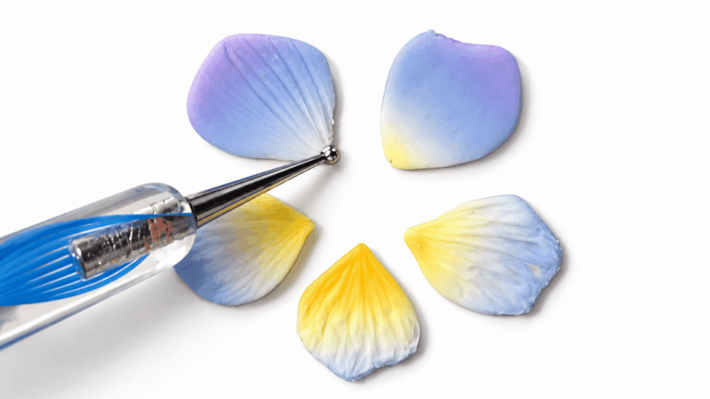 Polymer Clay Pansy Flowers 4