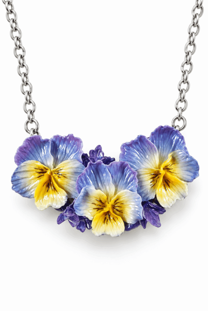 Polymer Clay Pansy Flowers Final Image 