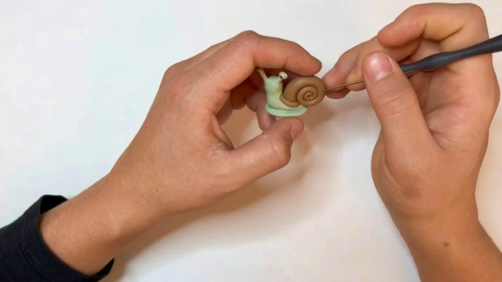 Polymer Clay Snail 5