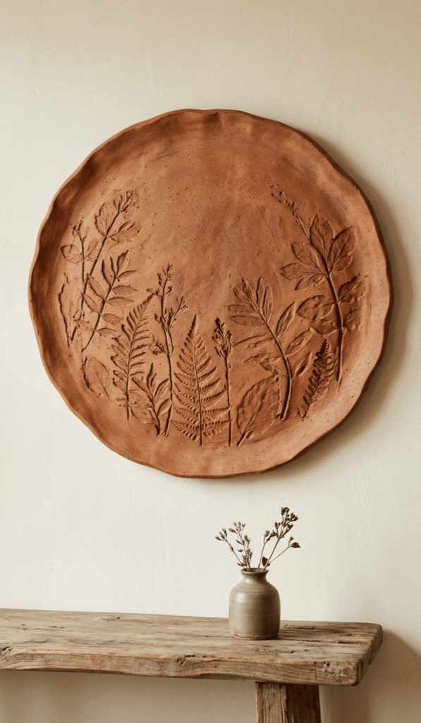 Rustic Clay Medallion Wall Decor
