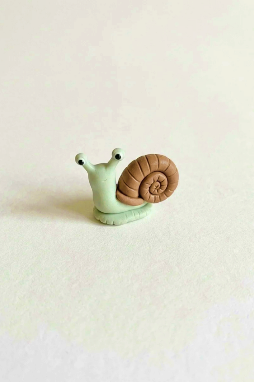 Sculpt a Charming Polymer Clay Snail Image