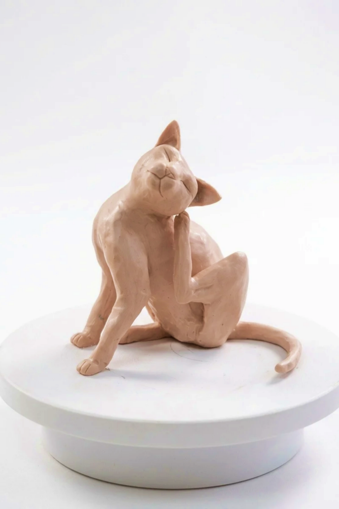 Sculpt an Adorable Clay Cat Final Image