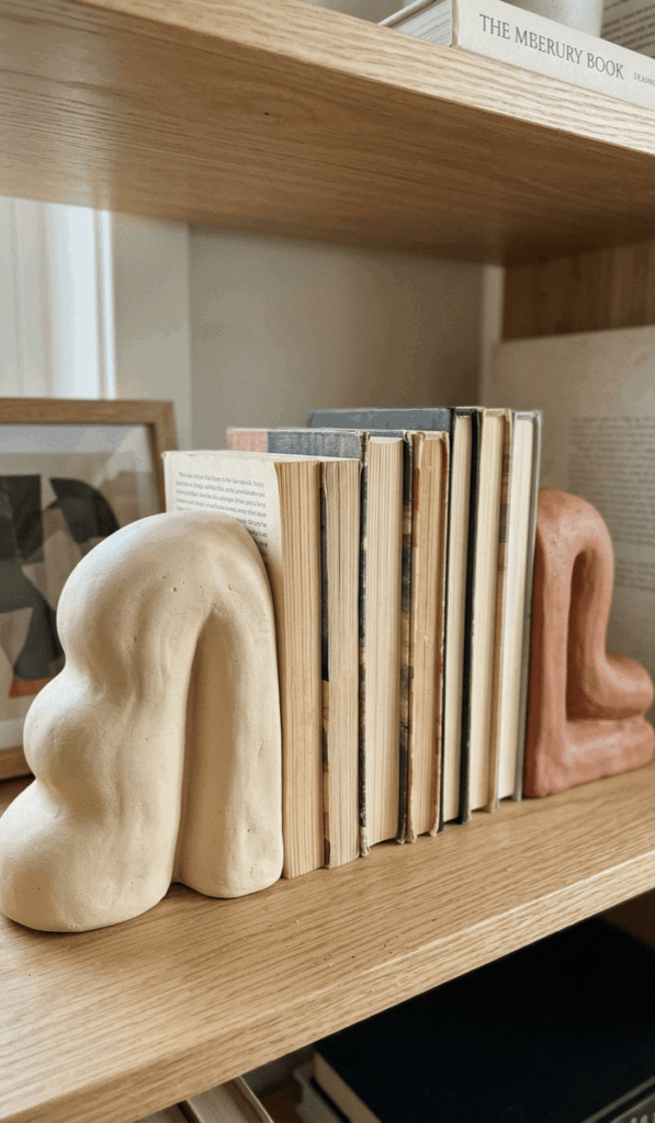 Sculptural Polymer Clay Bookends