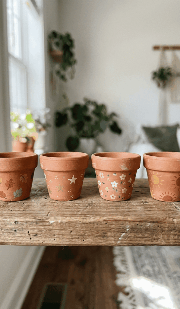 Seasonal Mini Clay Pot Decorating Ideas