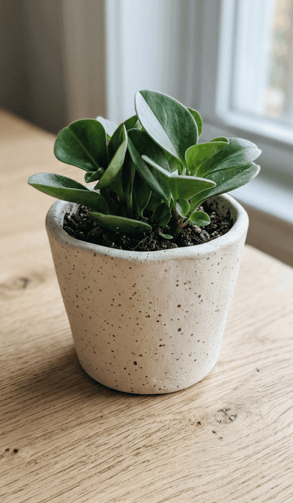 Speckled Neutral Air Dry Clay Planter