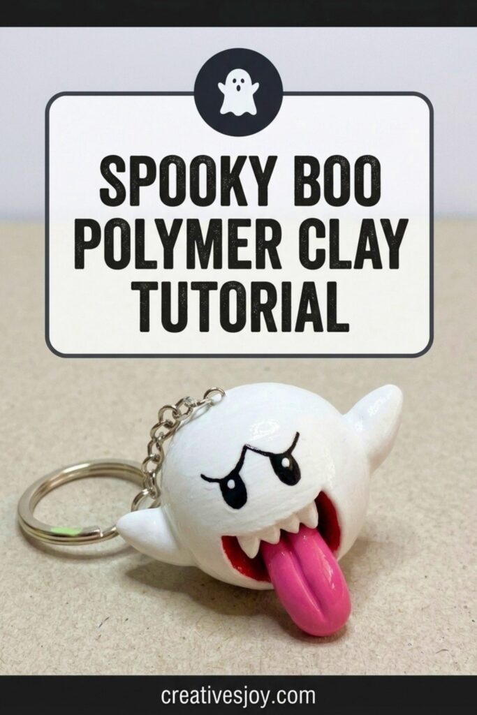 Spooky BOO Polymer Clay Tutorial