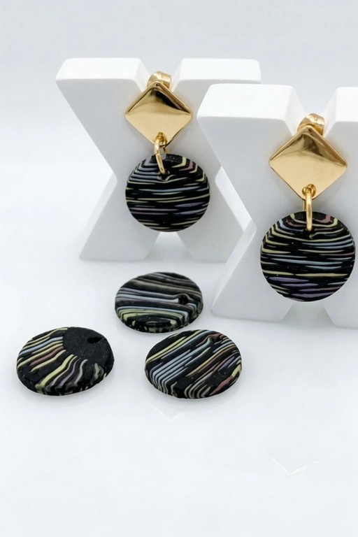 Stripes Design Clay Beads Final Image
